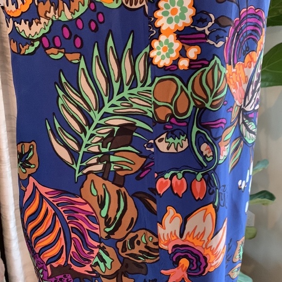 J Crew size 8 100% silk floral sleeveless dress - Picture 4 of 6